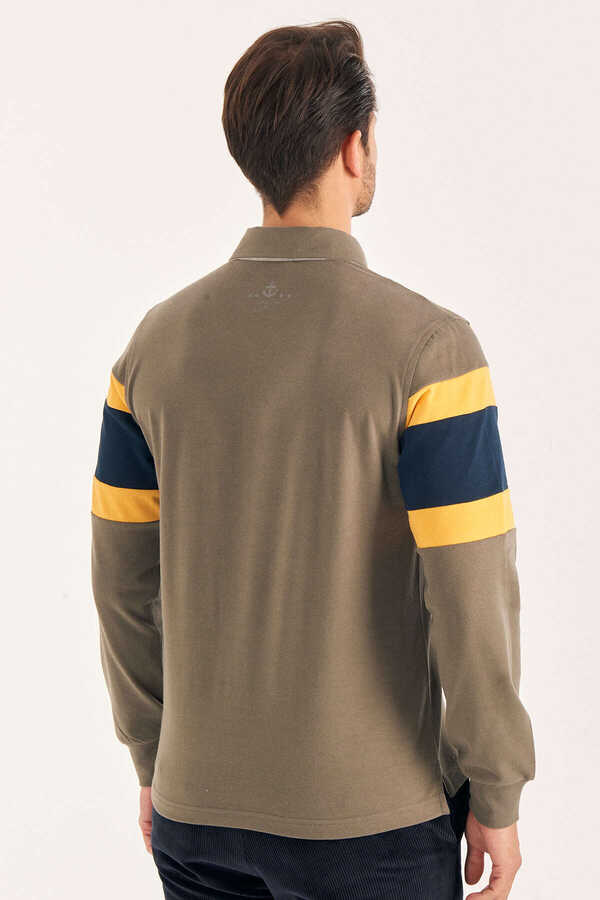 Haki Polo Sweatshirt - 5