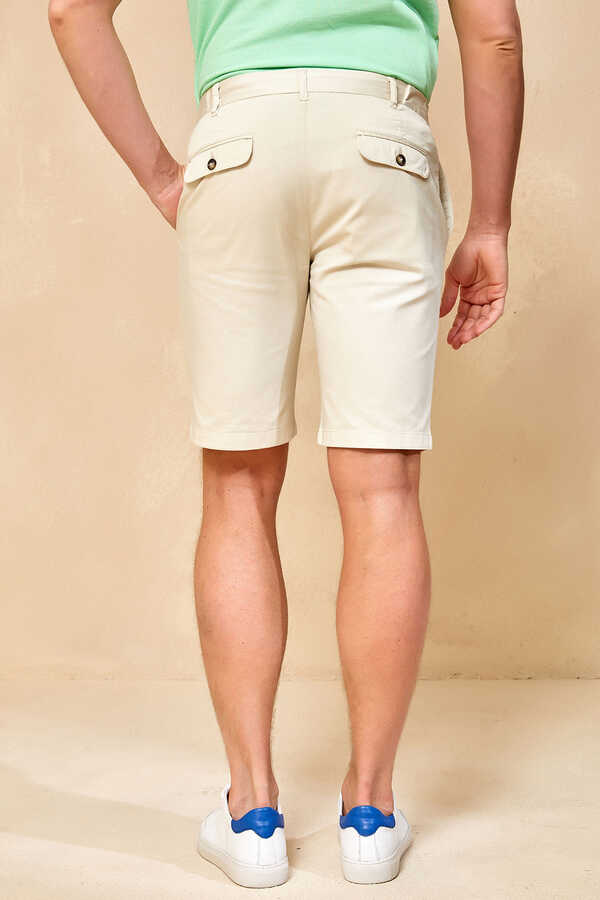 ALTEANO BERMUDA SHORTS - BEIGE - 5