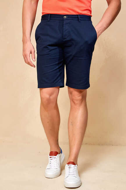 ALTEANO BERMUDA SHORTS - NAVY - SMILE