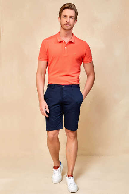 ALTEANO BERMUDA SHORTS - NAVY - Thumbnail