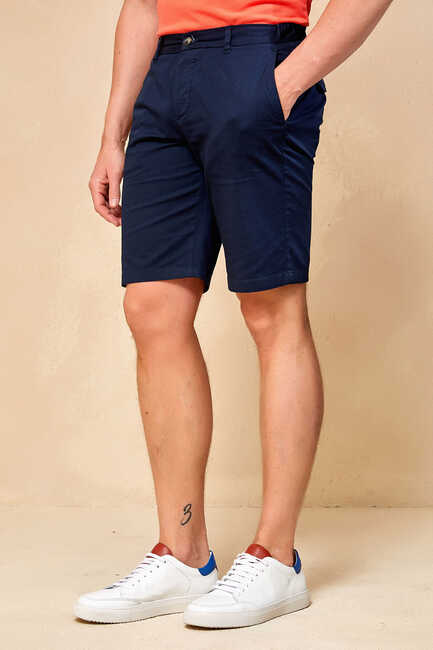 ALTEANO BERMUDA SHORTS - NAVY - Thumbnail