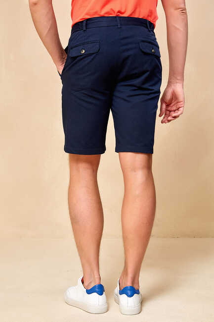 ALTEANO BERMUDA SHORTS - NAVY - Thumbnail