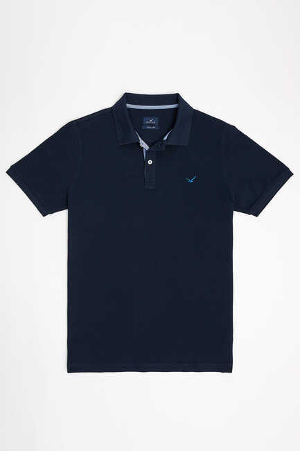 ANTIGUA BIG SIZE NAVY MAN POLO T-SHIRT - Thumbnail