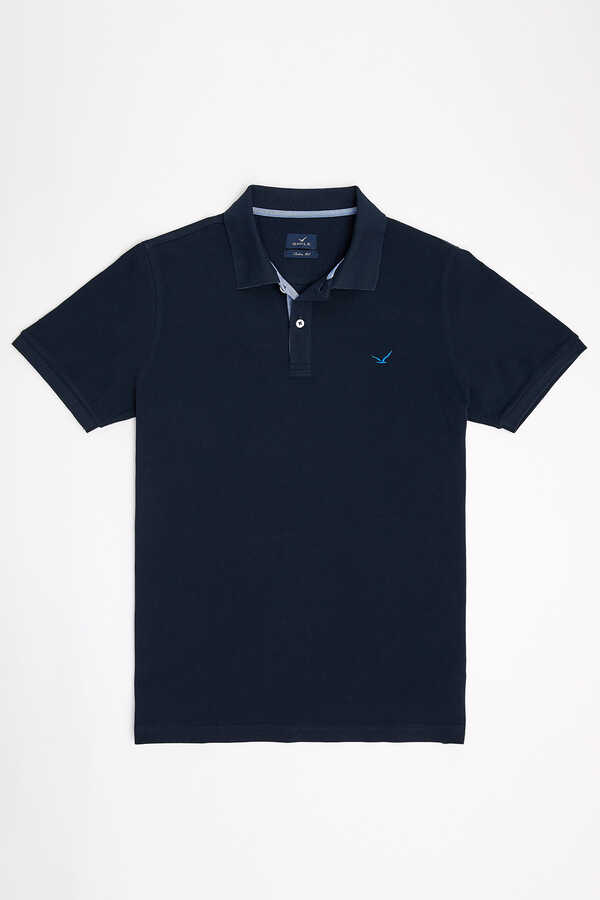 ANTIGUA BIG SIZE NAVY MAN POLO T-SHIRT - 5