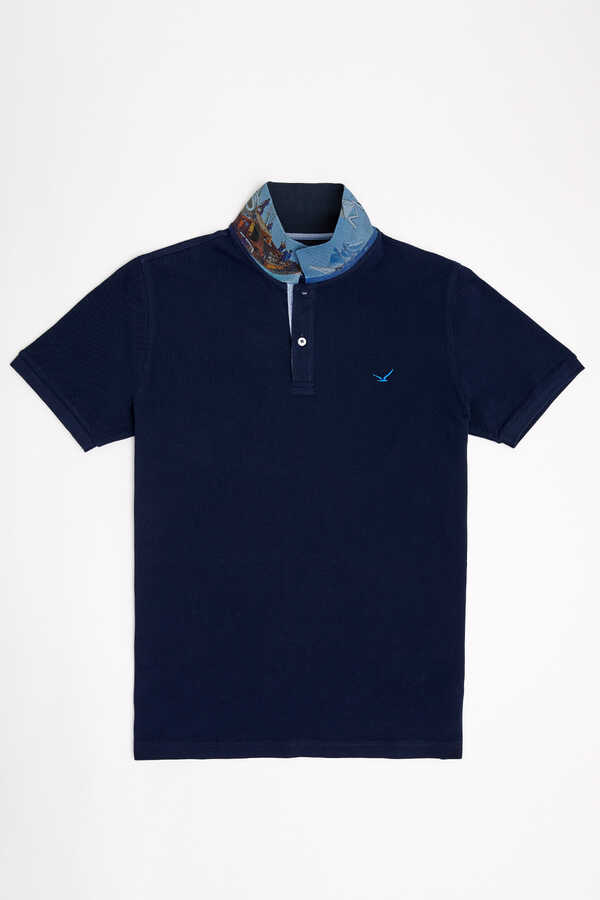 ANTIGUA BIG SIZE NAVY MAN POLO T-SHIRT - 6
