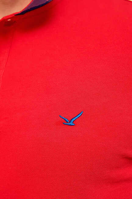 ANTIGUA BIG SIZE RED MAN POLO T-SHIRT - Thumbnail