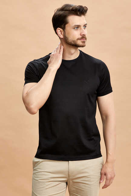 Black Crew Neck T-Shirt 