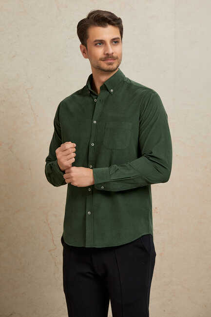 Green 100% Cotton Shirt 