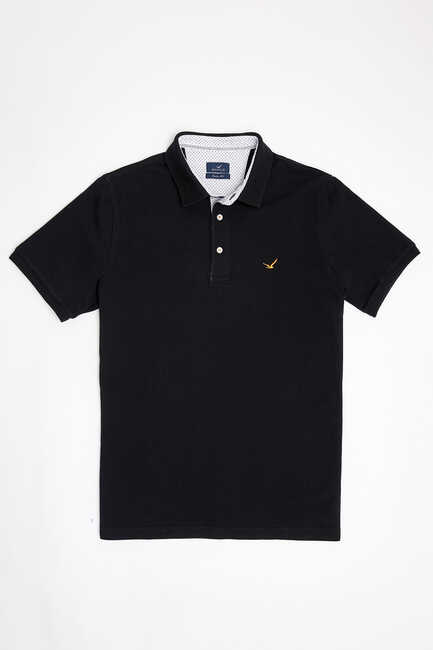 SMILE - BARBADOS BIG SIZE BLACK AN POLO T-SHIRT (1)