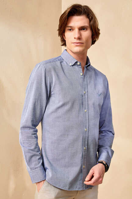 BAYPORT OXFORD SHIRT - DARK BLUE - Thumbnail