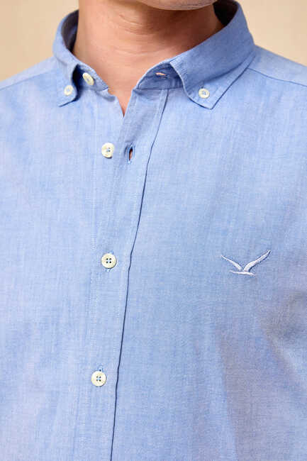 BAYPORT OXFORD SHIRT - LIGHT BLUE - Thumbnail