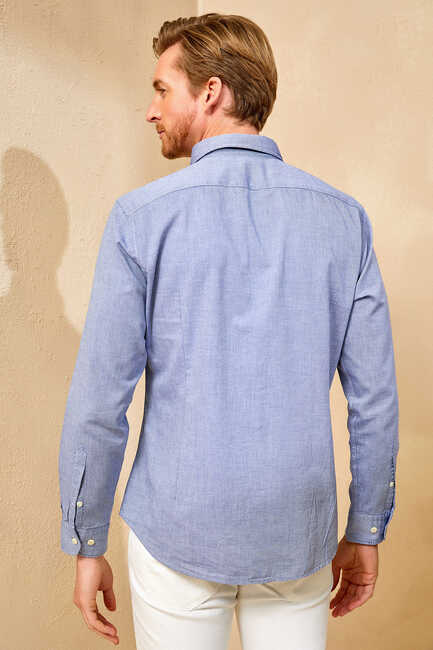 BAYPORT OXFORD SHIRT - NAVY - Thumbnail