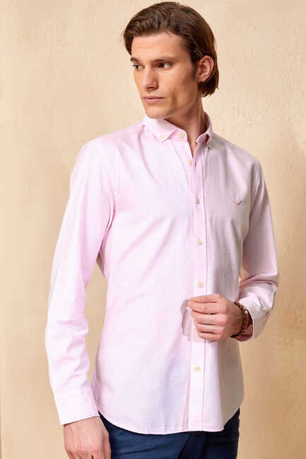 BAYPORT OXFORD SHIRT - PİNK - Thumbnail