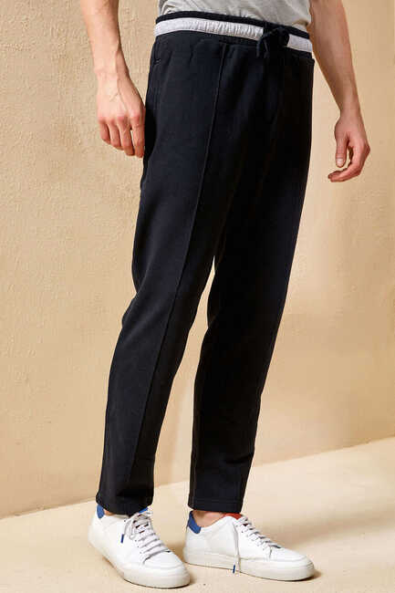 SMILE - BEAVER SWEAT PANTS - NAVY