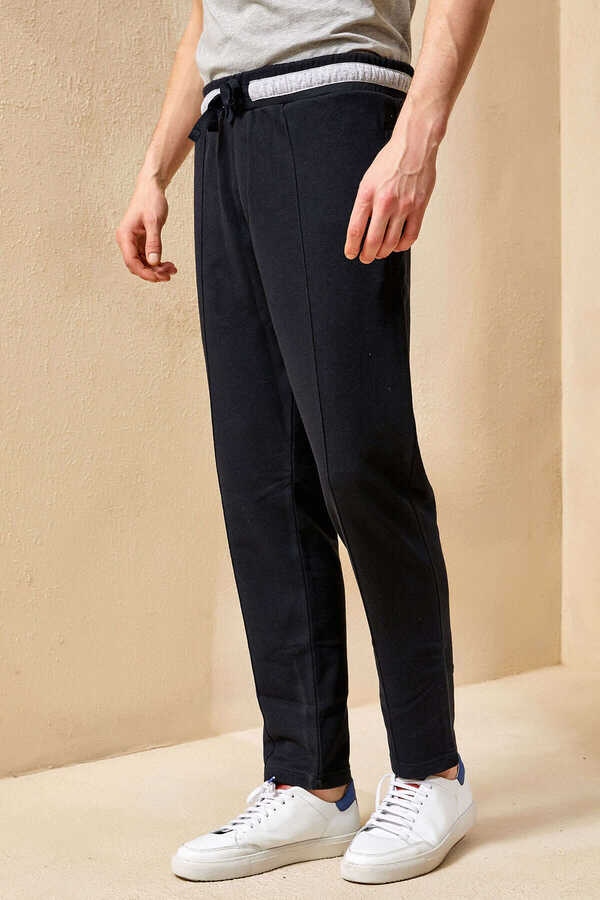 BEAVER SWEAT PANTS - NAVY - 4