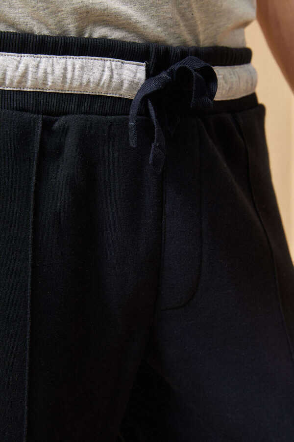 BEAVER SWEAT PANTS - NAVY - 5