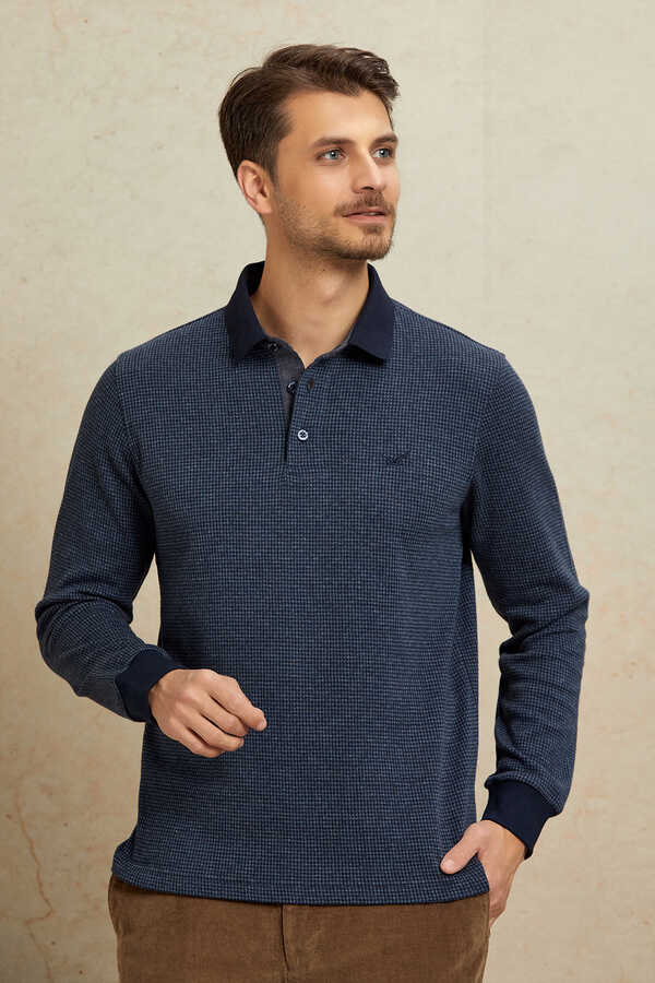 Antrasit Polo Sweatshirt - 1