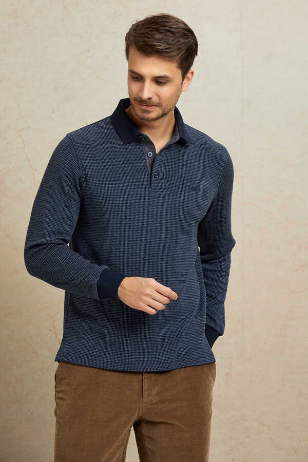 Antrasit Polo Sweatshirt - 5