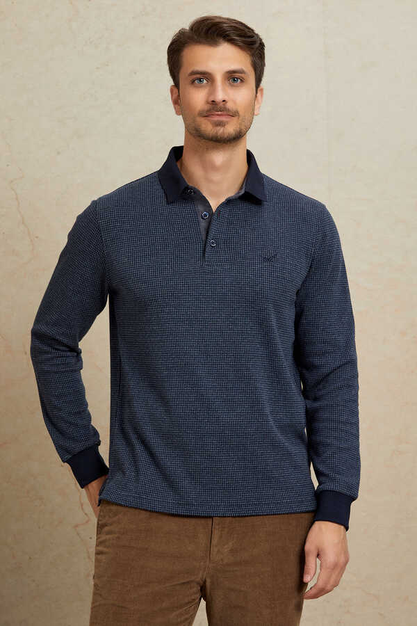 Antrasit Polo Sweatshirt - 6