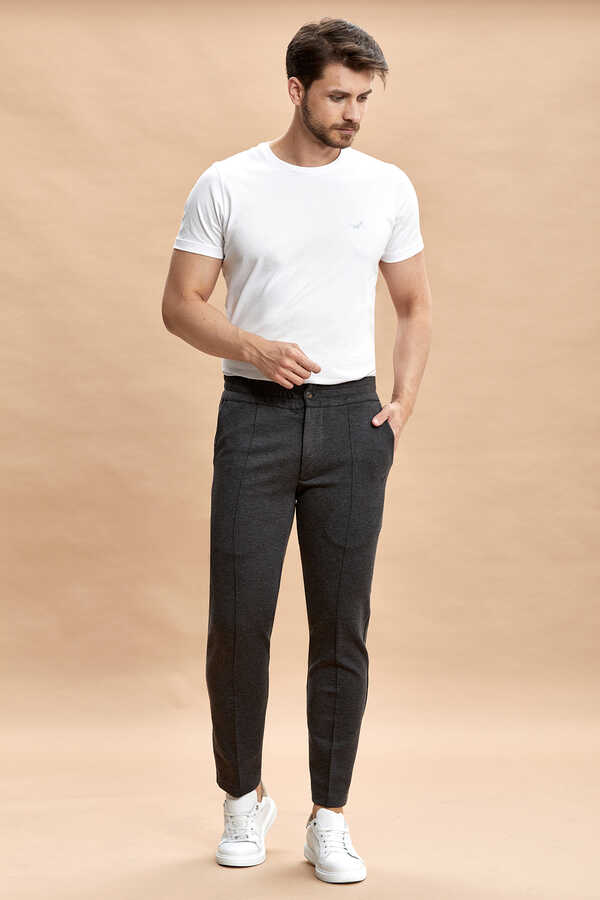 Anthracite Cotton Sweatshirt Pants