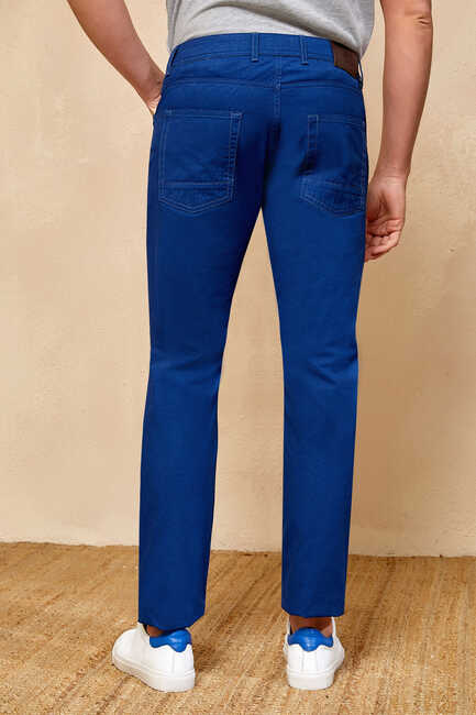 CARVALHO 5 POCKET PANTS - NAVY - Thumbnail