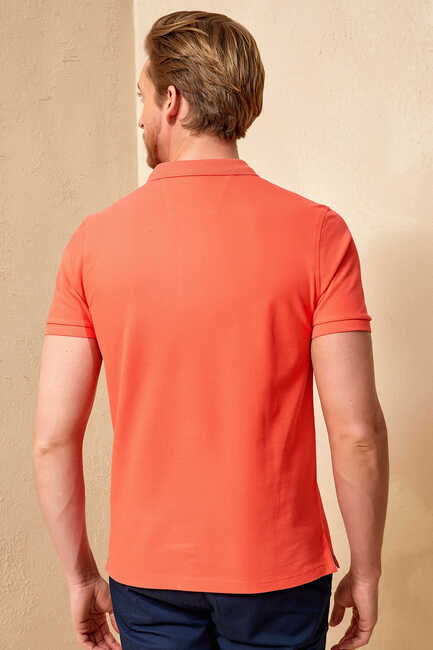 CAYMAN BIG SIZE CORAL MAN POLO T-SHIRT - Thumbnail