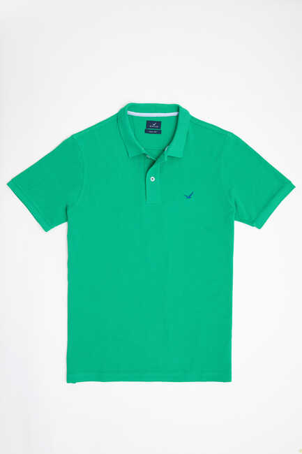 SMILE - CAYMAN BIG SIZE DARK GREEN MAN POLO T-SHIRT (1)