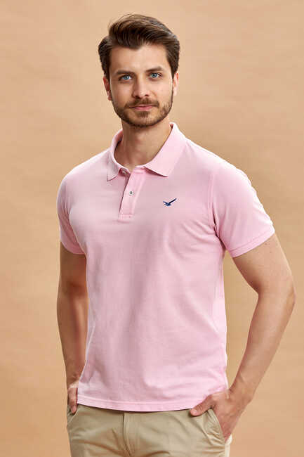  - CAYMAN ERKEK POLO - PEMBE (1)