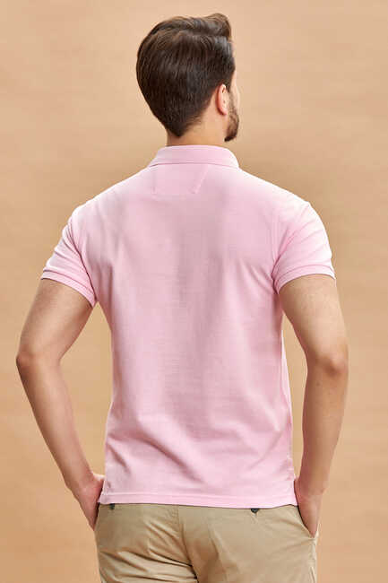 CAYMAN ERKEK POLO - PEMBE - Thumbnail