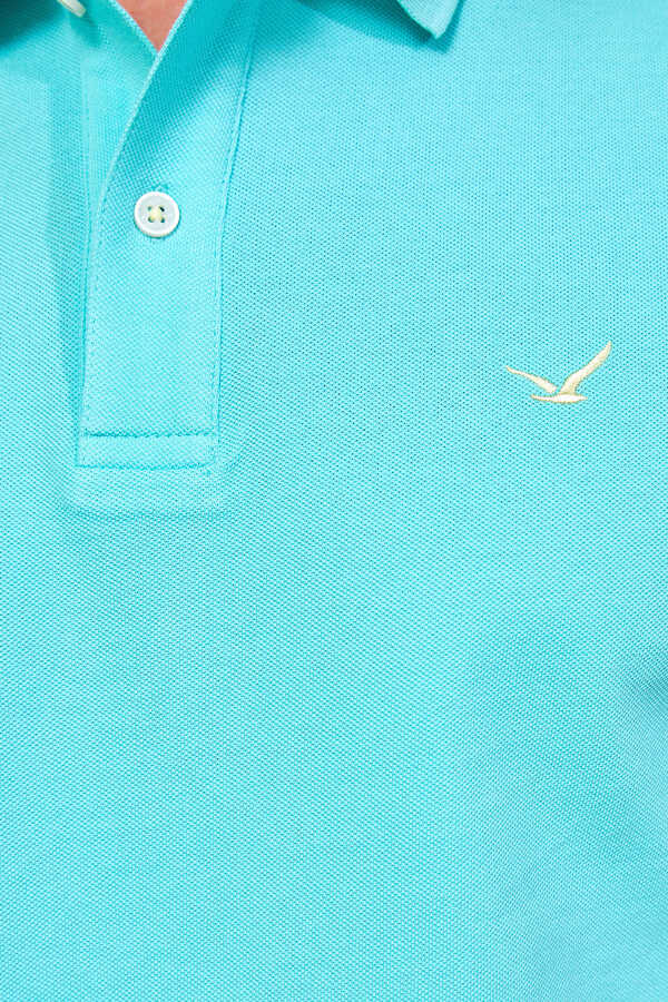 Mint Büyük Beden Polo Tişört - 4