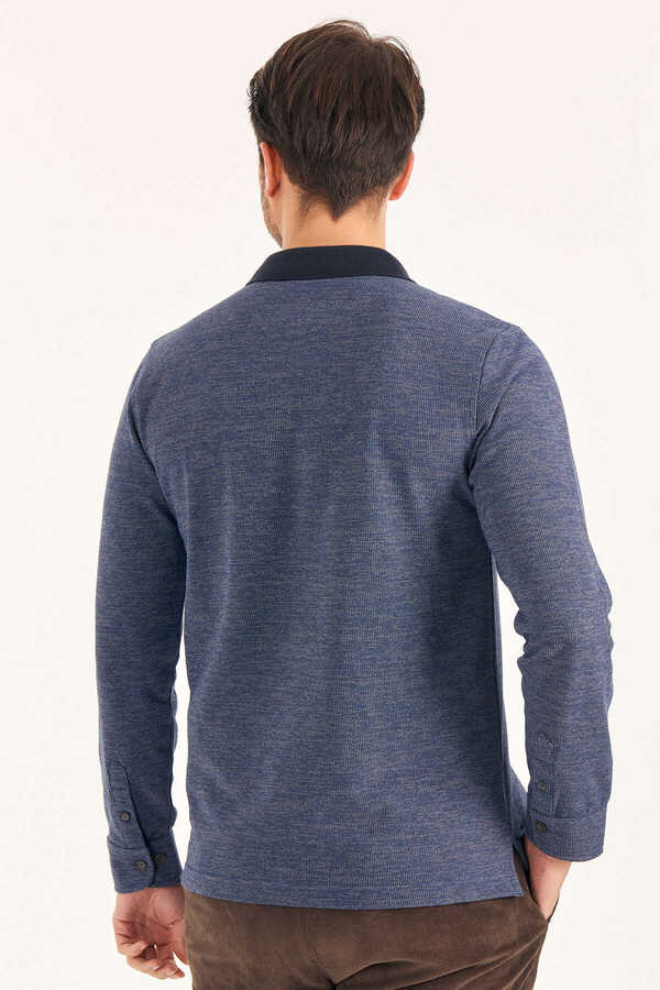 İndigo Polo Sweatshirt - 5