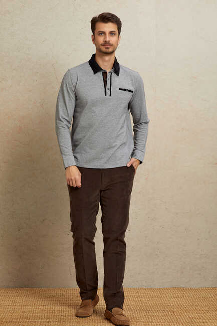 CESONI-PB POLO ERKEK SWEATSHIRT - GRİ - Thumbnail