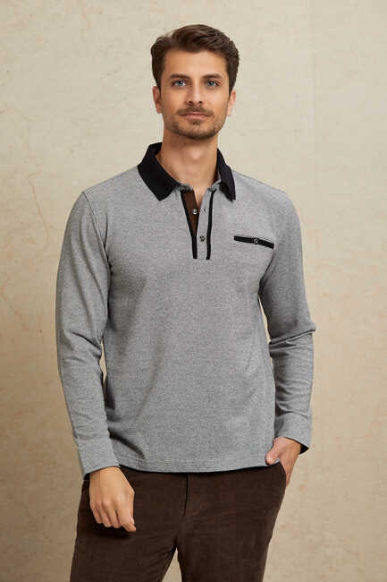 CESONI-PB POLO ERKEK SWEATSHIRT - GRİ - Thumbnail