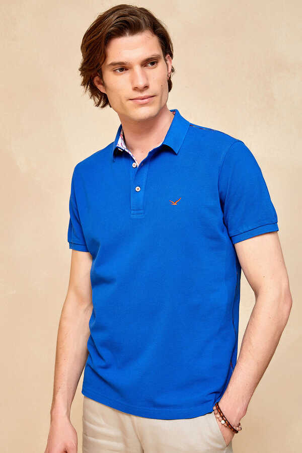 CIELO BIG SIZE SAX MAN POLO T-SHIRT - 1