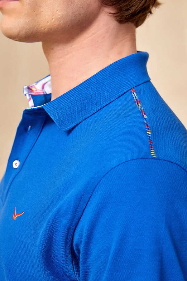 CIELO BIG SIZE SAX MAN POLO T-SHIRT - 4