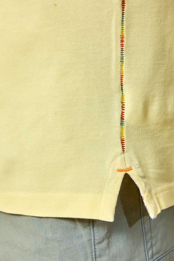 CIELO BIG SIZE YELLOW POLO T-SHIRT - 4