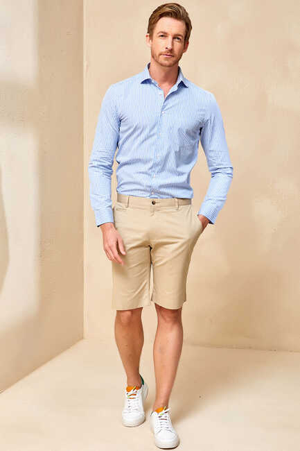 CUSCO BERMUDA SHORTS - BEIGE - Thumbnail