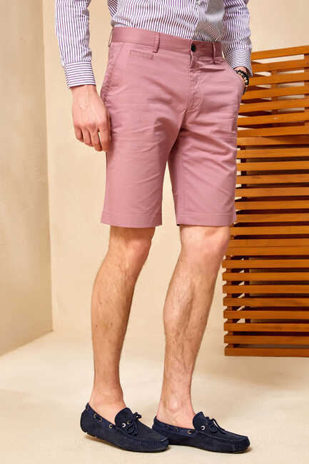 CUSCO BERMUDA SHORTS - BURNT ROSE - SMILE