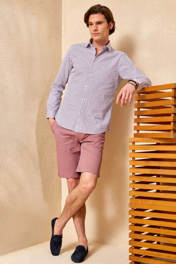 CUSCO BERMUDA SHORTS - BURNT ROSE - 3