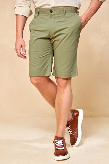 CUSCO BERMUDA SHORTS - GREEN - SMILE