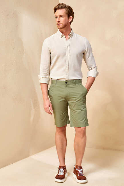 CUSCO BERMUDA SHORTS - GREEN - Thumbnail