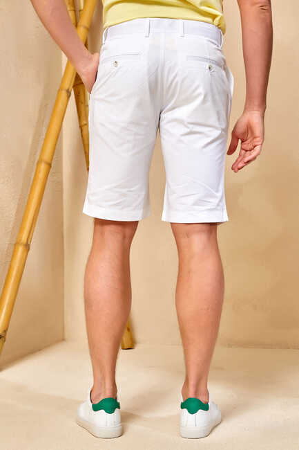 CUSCO BERMUDA SHORTS - WHITE - Thumbnail