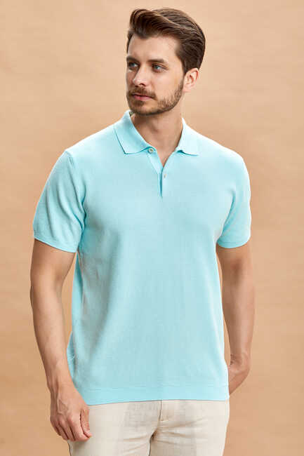 Mint %100 Pamuk Polo Triko Tişört 