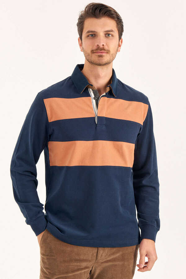 Kiremit Polo Sweatshirt - 1