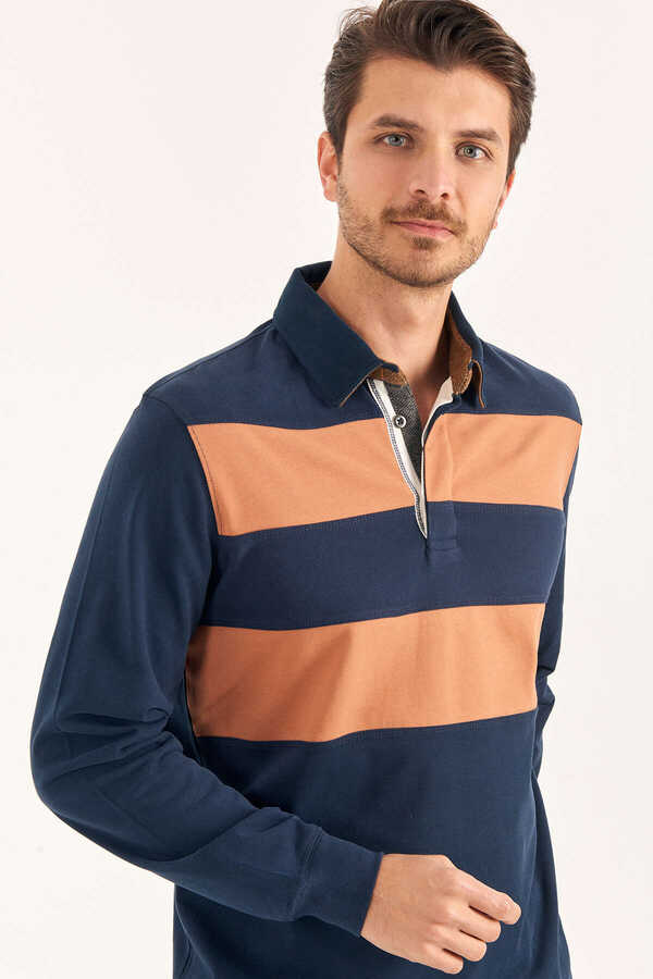 Kiremit Polo Sweatshirt - 4