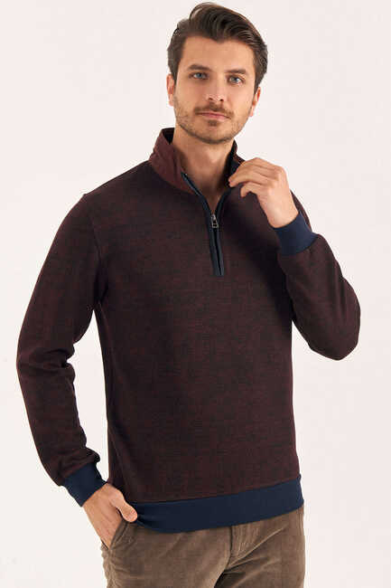 Bordo Polo Sweatshirt - SMILE