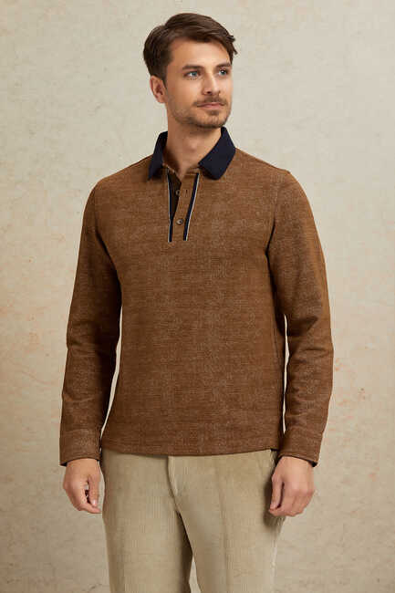 ESONI-PB POLO ERKEK SWEATSHIRT - CAMEL - Thumbnail