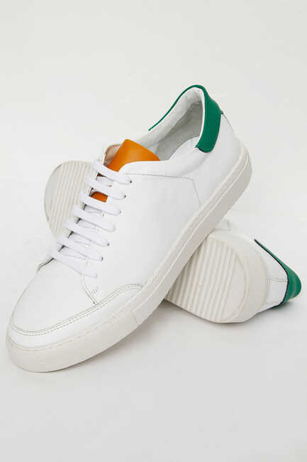 GRENADINES SHOES WHITE- GREEN - Thumbnail