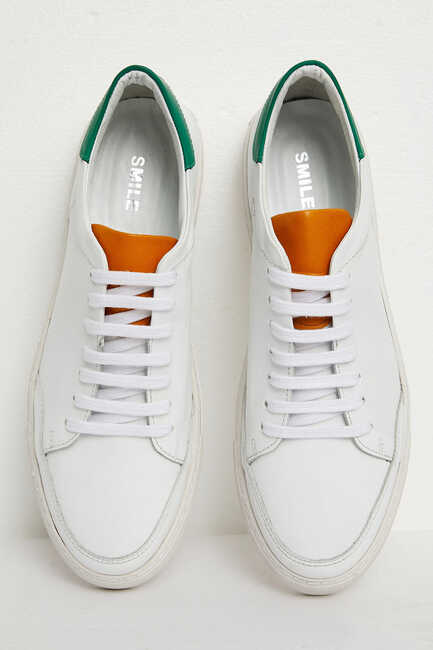 GRENADINES SHOES WHITE- GREEN - Thumbnail