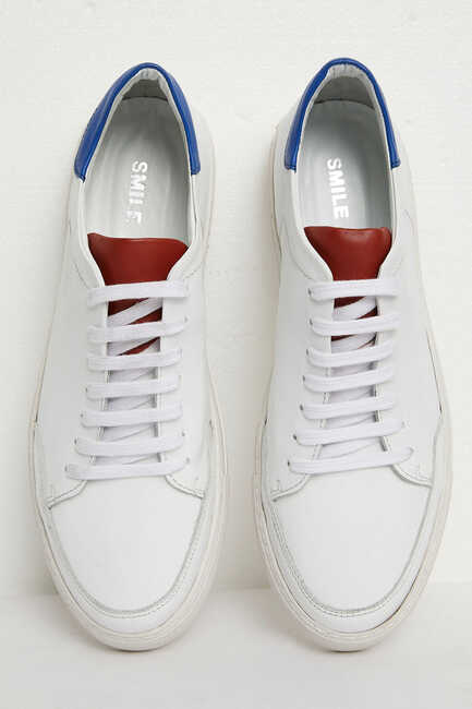 GRENADINES SHOES WHITE - ROYAL - Thumbnail